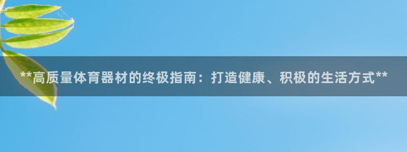 极悦平台网址皮皮虾下载：**高质量体育器材的终极指南