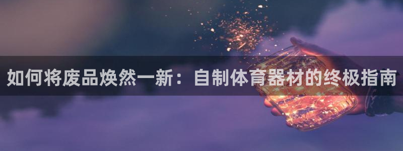 极悦生活家是什么平台:如何将废品焕然一新:自制体育器材的终极